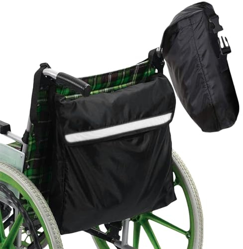 EVBOTGEE Sac Arrière Pour Fauteuil Roulant, Sac De Rangement Étanche Universel Avec Bandoulière Réglable