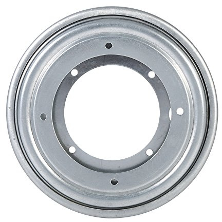 Supporto Girevole Heavy Duty Rotating Swivel Stand di visualizzazione Cuscinetti Stand per Monitor TV Giradischi(5.5 inch Silver)