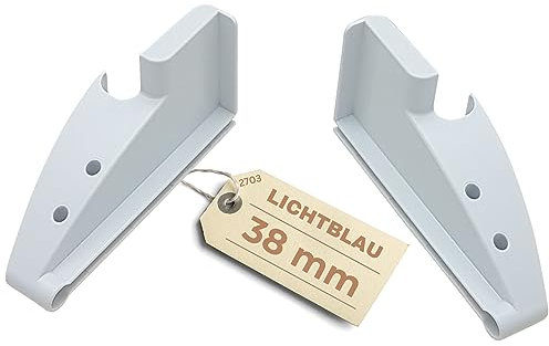 Lichtblau Juego de paneles laterales portabotellas 38 mm derecho 7433698 + izquierdo 7436004 I Liebherr recambios frigoríficos para accesorios portabotellas 7426772 7426774 7426776 7426778
