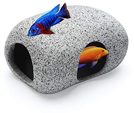 Aquarium-Versteck für kleine Fische, Garnelen zum Paaren, Spielen und Ausruhen, sichere und ungiftige Keramik-Aquarium-Ornamente, Versteck für Betta