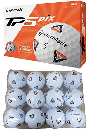 TaylorMade TP5 PIX 2.0 Übungsgolfbälle mit Beutel