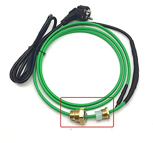 KEPOHK 1~15 m selbstregulierendes Heizkabel in der Wasserleitung 17 W/m Frostschutz-Heizdraht mit Stecker 2 Meter EU-und 6-Punkt