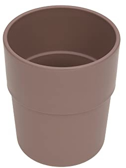 LÄSSIG Drickmugg för barn utan melamin, BPA-fri, för diskmaskin och mikrovågsugn, vanlig choklad
