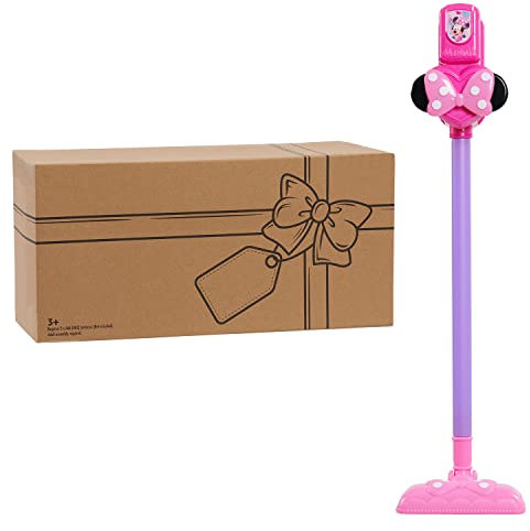 MINNIE Mouse Sparkle 'N Clean Play Aspiradora con luces y sonidos, juego de simulación, juguetes para niños con licencia oficial para niños a partir de 3 años