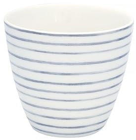 GreenGate - Latte Cup, Tasse - Gritt - Keramik - Farbe: White - (ØxH): 10 x 9 cm