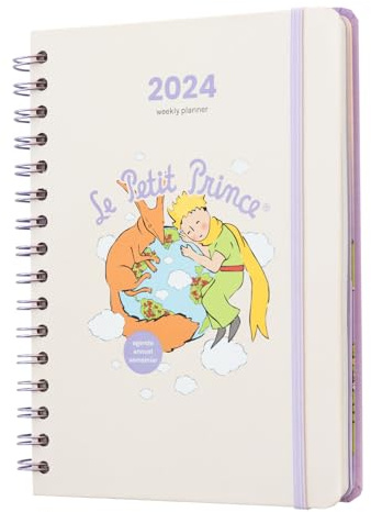 Grupo Erik Kalender 2024 Buchkalender Der Kleine Prinz Terminplaner 2024 A5 Planer 2024 A5 Kalender A5 - Jahreskalender 2024 Buch - Terminkalender 2024 A5 Offizielle Lizenz, AAESVA52404, Bunt