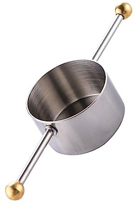 ABOOFAN 1Stk Glas-Martini Alkohol-Jigger Bar-Whisky-Jigger Barkeeper-Jiggerbecher Geist messen Bar Jigger Whiskey Weinbecher Unzen Tasse Rostfreier Stahl Werkzeug Japan Messbecher Shaker