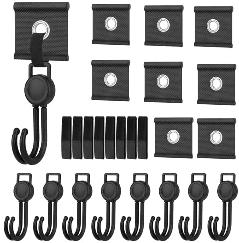 Ysimple 8 Stück Kederösen Set, Kederleisten Haken für Wohnwagen Camping | Kederösen Wohnwagen 5/6mm - 7/8mm, für Kederschienen, Passend für Rv, Wohnwagen, Markisen, Zelte, Caravan, Camping Zubehör