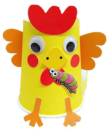 BCOATH 1 Satz chinesischer sternzeichenbecher Spielzeug für Kinder Puzzle-Spielzeug Pappteller-Kit kinder bastelset basteln für kinder Spielzeuge Kinderspielzeug kreatives Pastenspielzeug