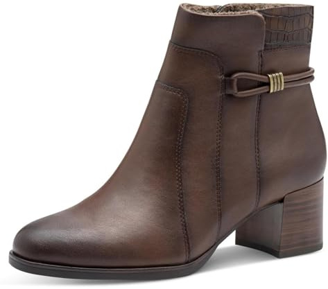 Jana Dam Boot Heel Vegan modestövlar, konjak, 40 EU, konjak, 40 EU
