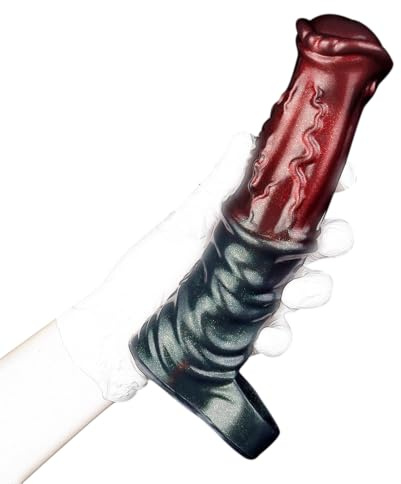 XXL Penishülle Silikon Monster Penismanschette Realistischer Horse Dildo mit Hodenring Große Verdickung Cock Sleeve Länger Dicker Stärker Penis Erektion Sexspielzeug für Männer zür Penisverlängerung