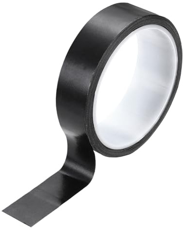 PATIKIL Nastro PTFE Ad Alta Temperatura 1 Pollice x 33 Piedi Nero | Nastro Adesivo In fibre Di Vetro Rivestito In PTFE, Per Macchine Sigillatrici Sottovuoto
