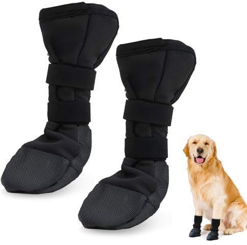 ZHAO GE 1 Paar Hundesocken Leckschutz, Pfotenschutz Hund Verletzung, Hundesocken Anti Rutsch, Strümpfe Verstellbaren, für Pet Verletzung Recovery