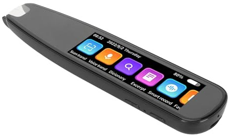 Keenso Translator Pen Haute Précision du Traducteur de Photo de Langue Multi Fonctionnel pour Apprendre Voyage, Scanner en ligne hors ligne d'écran de 3.7 pouces pour les étudiants