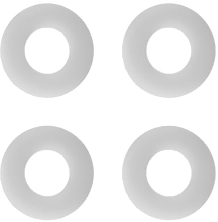 Folpus 4 juntas de válvula de descarga, piezas de tanque de inodoro, reparación, repuesto a prueba de fugas, mejoradas, junta de sellado, arandela de