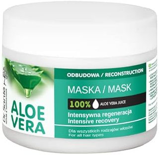 Dr. Sante Mascarilla Capilar Profesional Hidratante de Aloe Vera y Queratina 300 ml + Alkimist Professional crema de manos y uñas 75 ml