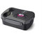 Carl Oscar praktische Bento Box Brotzeitdose Lunchbox für Kinder mit Kühlakku hält mehrere Stunden kühl, 17 cm x 12,5 cm x 6,3 cm in grau