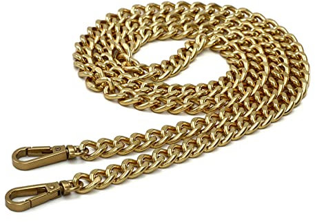 Metall Taschenkette Geldbörsen Riemen Kette Schulterriemen für Tasche Handtaschen Crossbody 120cm (Antikes Gold)