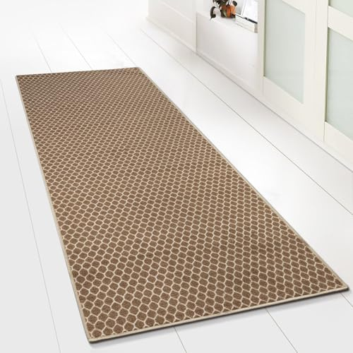 Floordirekt Teppichläufer Ennis 80 x 600 cm - Läufer für Küche, Flur & Wohnraum - Feinschlingen Teppich - rutschfest & antistatisch - Küchenläufer Flurteppich Flurläufer