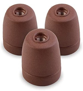 AMARCORDS - 3 Lampenhalter in Vintage-Porzellanfarbe E27 CORTEN