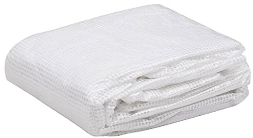 YEZIYIYFOB Bâche de rechange pour serre 9 m² - 3 x 3 x 2 m - Transparent - Protection contre le gel - 4 fenêtres latérales et 1 porte
