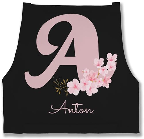 Geschenk mit Namen personalisiert by Shirtracer - Schürze - Name und Initialen - Personalisierte Geschenke mit Anfangsbuchstaben I Geschenkideen mit Namen