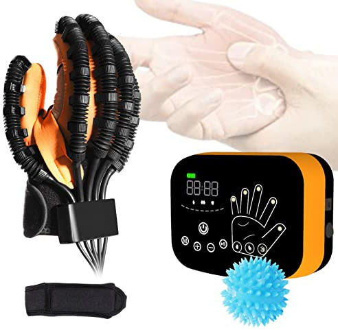 Aktualisierte Rehabilitationshandschuhe, Schlaganfall-Reha-Ausrüstung für Zerebralparese, Hand- und Fingerfunktions-Reha-Handschuhe, Roboterhandschuhe für Schlaganfall-Reha.