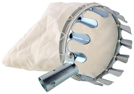 Obstpflücker Apfelpflücker Apfelernter Obsternter Pflücker verzinkt Erntehelfer für Stiele und Teleskopstangen Stoffbeutel Obstsammler Zubehör für alu-teleskopstangen ideal für Äpfel und Birnen