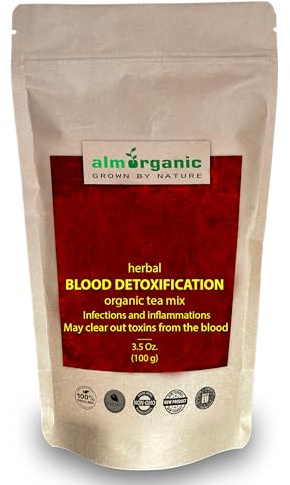 Blood Detox Tea | Toxins, Infections & Inflammations | Circulation | Blood Clots & Blood Pressure | 100 Gr. | 3.5 Oz.