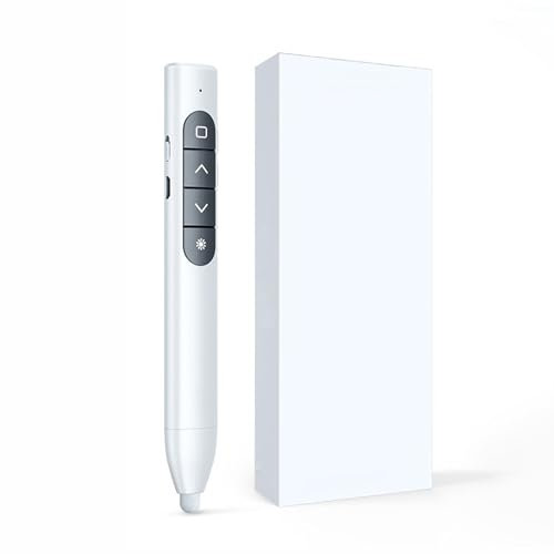 iFCOW Presenter Remote, Wireless RF USB Presentation Clicker mit Stylus Pen Slide Advancer mit Hyperlink für Klassenzimmer Meeting Vorträge