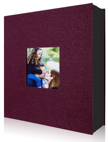 Lanpn Album Fotografico 10x15 400 Tasche, Biancheria Porta Foto Album Portafoto Verticale 10 x 15cm Tascabile Tasca Viola