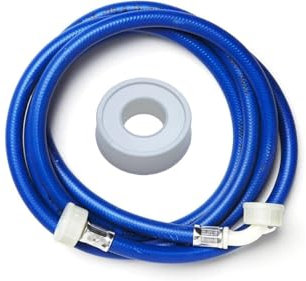 Lokhand Washing Machine and Dishwasher Water Inlet Hose, 2.5 Metres, Blue, with PTFE Tape