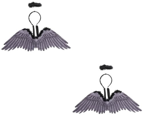LIFKOME 2juegos Diadema De De Ángel Grande Para Disfraz De Halloween Accesorio De Cosplay Para Mujeres y De Lifelike y Carnavales