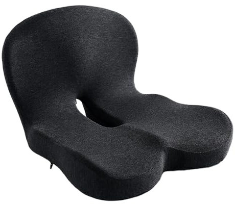 Ruwshuuk Autokissen zum Fahren, Erinnerungen, Sitzkissen mit Rückenstütze für Büro, Stuhl, ergonomisches Kissen, Kissen, Autositz-Rückenstütze für Gaming-Stuhl und Autositz