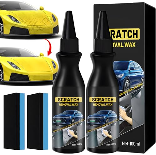 200ML Kratzer Entferner Auto, Polierpaste, Autopolitur Kratzer Entfernen, Autolack Kratzer Entferner, Car Scratch Remover, Auto Politur Set, Autowachs für Verschiedene Autolacke