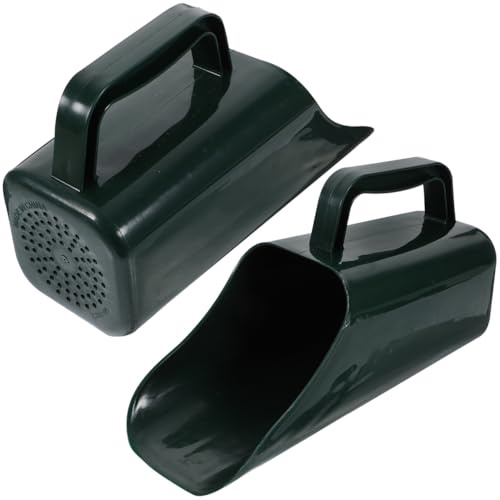 BESPORTBLE 2er Set Wiederverwendbare Schaufel Für Aquarien Sedimentreinigungswerkzeug Für Fischbecken Handheld Gartenrechen Dunkelgrün Ideales Werkzeug Zur Pflege Von Aquarien Und