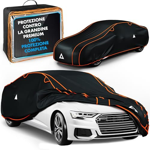WALSER Bâche de voiture anti-grêle, Récompense Très Bon* housse de protection anti-grêle, Certifié par le TÜV Autriche* bâche contre la grêle Perma Protect Complete, Couverture de garage Taille 4 noir