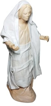 Arte Pesebre Figuras para Pintar Anciana con Delantal para Pintar, para Figuras de 12 cm