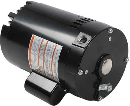 Luocute Pool Pump Motor 1 Horsepower Replacement Motor Repair Kit Compatible with Swimming Pool Pumps, B128 Electric 3450RPM Water Proof Swimming Pool Pump Motor Kit