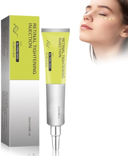 Retinol Creme Contour des Yeux, Crème Réparatrice Yeux Hydratante, Anti-Cernes, Anti-Poches et Anti-Rides, Hydratation Longue Durée 15ml