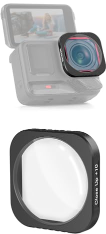 NEEWER 10X Macro Lens Compatible with Insta360 Ace Pro/Ace Pro 2, Action Camera Magnification Lens for Macro Photography Close Up, Focus Distance: 7-10cm, Not Waterproof, LS-C40