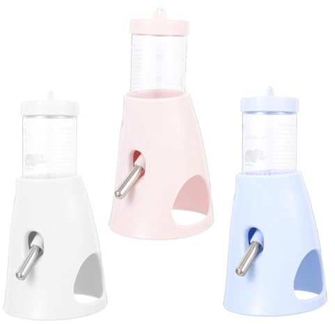 TOYANDONA 3pcs Pet Water Fountain Leakproof Hamster Water Bottle for Small Animals Rolling Bead Drinking Feeder for Home Use Stand