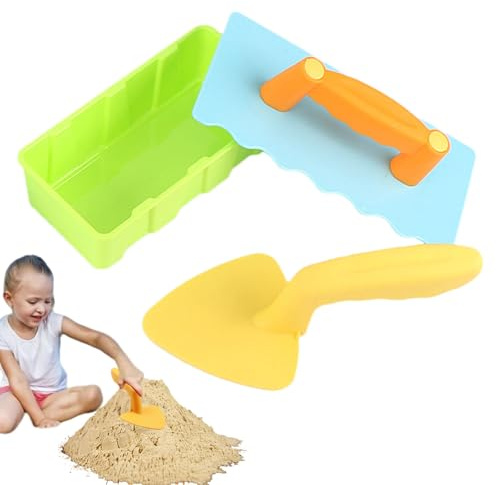 Mxshc Giochi da Neve - Kit Costruzione Sabbia Neve Spiaggia - Sabbia Con Stampini Per Esterni Natale Inverno Estate Spiaggia Bambine Feste - Kids Snow Building