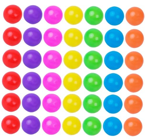 ORFOFE Bolas de Plástico de Colores 100 Piezas para Niños | Redondas y Ligeras, para Fiesta y Decoración, Ayudan Coordinación Ojo-mano Estilo Aleatorio
