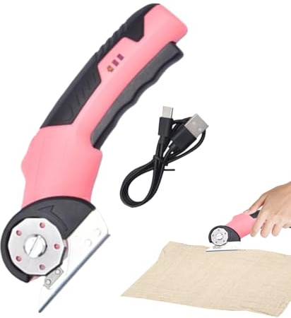 Nankoyal Cutter Électrique pour Carton | Découpeur Rotatif Puissant avec Verrou de Sécurité et LED,Ciseaux Électriques Ergonomiques pour Carton, Bricolage, Loisirs Créatifs, Cuir, Menuiserie, | Usage