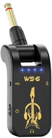 Praktische Gitarreneffektpedal-Tonabnehmereinheit Gitarren-Effektprozessor für die meisten Verstärker für Live-Übungen, Multi-Effekte, Gitarren-Tonabnehmer