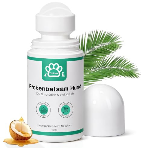 Tinioey Crema Almohadillas Perros Roll-on 70ml, Natural Hidratante