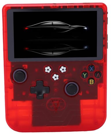 Luocute Retro Handheld Game Console, 6 Inch HD Screen with 128GB Memory Card and 6000mAh Battery, Portable Gaming Device with Dual RGB Joysticks, for Classic Games and Multiplayer Gaming