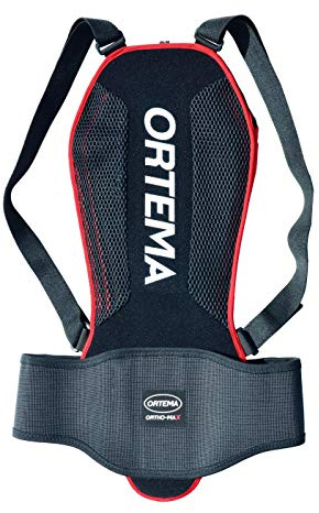 Ortho-MAX Light: Lätt och justerbar unisex ryggskydd för skidor/snowboard | Bike | Water Sports & mer svart Large
