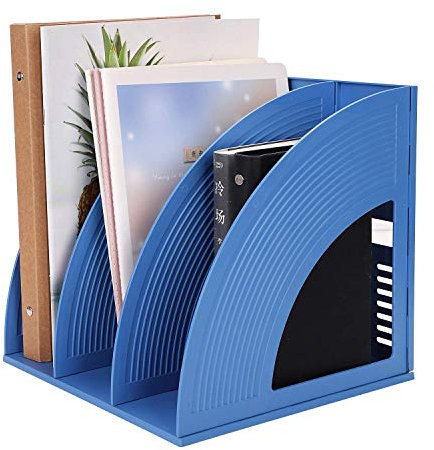 Zeitschriftensammler 3 Fächer Schreibtisch Organizer Kunststoff Stehsammler Einfarbig Dokumentehalter Büro Buchhalter Schule Zeitschriftenhalter Buch Papierablage Leicht Dokumentenablage Stehordner